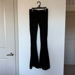 RIP CURL Black Flared Sheer Patterned Women's Pants